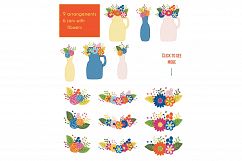 Spring flowers. Clip art and digital papers collection. Product Image 3