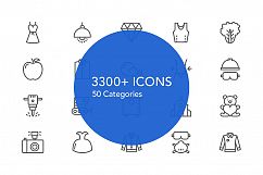 Slimicons - 3300 Line Vector Icons Product Image 3