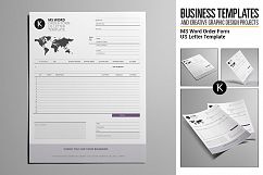 MS Word Order Form US Letter Template Product Image 1