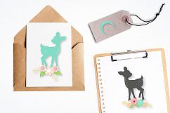 Woodland deer graphics and illustrations Product Image 2