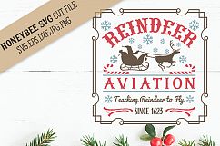 Reindeer Aviation svg Christmas svg Product Image 1