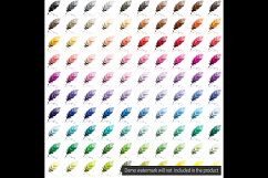 100 Antique Feather Pen Clip Arts, Antique, Retro, European Product Image 3