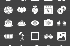 166 Professionals &amp; their Tools Glyph Inverted Icons Product Image 2