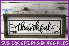 Thankful SVG Thanksgiving Farmhouse Sign Design Product Image 2