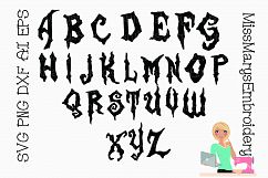 Zombie Letters SVG Cutting File PNG DXF AI EPS Product Image 2