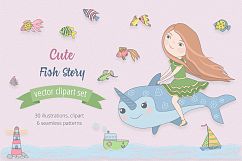 Cute Fish Illustration Set Product Image 1