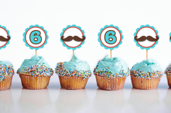 Mustache Bash Party Decor SVG Design Set Product Image 3