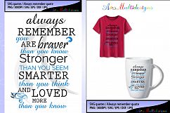 always remember your brave svg cut file - vector cut file Product Image 1