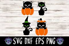 Black Cats Set of 4 Bundle | SVG DXF EPS PNG Cut File Product Image 1