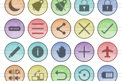 110 Mobile Interface Filled Low Poly Icons Product Image 2