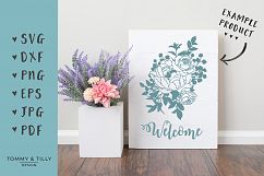 Peony Flowers -SVG EPS DXF PNG PDF JPG Cutting File Product Image 3