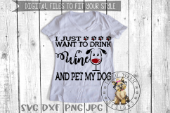 i just want to drink wine and Pet my Dog, Cat, Rescue Bund Product Image 3