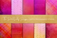 Shiny Red &amp; Pink Scrapbook Papers Product Image 1