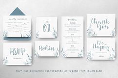 Watercolor Foliage Wedding Invitation Suite Product Image 8