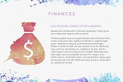 Watercolor Keynote Template Product Image 18