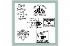 Kitchen Laundry &amp; Bath Big Bundle LLBB001 Cut files in SVG DXF EPS AI JPG PNG Product Image 4
