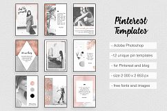 Rose Gold Pinterest Templates Product Image 1