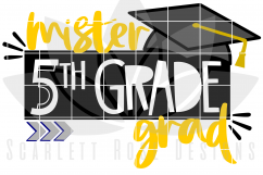 Mister 5th Grade Grad - Boy SVG Product Image 2