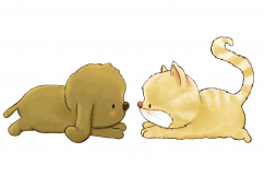 Puppy And Kitten | Clip art illustrations | PNG/JPEG Product Image 2