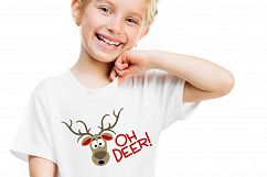 Oh Deer Bundle of 4 Christmas SVG Cut Files LL090 Product Image 3