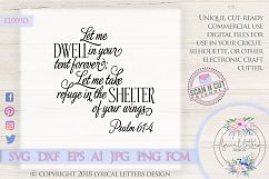 Shelter of Your Wings Psalm 61 SVG DXF LL009D Product Image 1