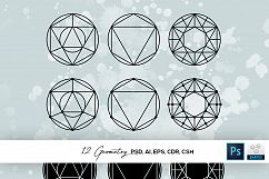 12 Geometry Shapes Product Image 1
