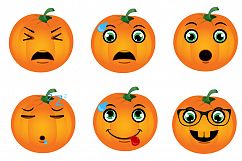 Halloween Pumpkin Emoticons Product Image 4