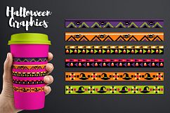 Halloween long ribbons design clipart graphics Product Image 1