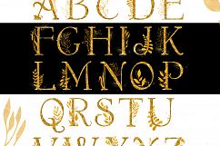 Burgundy &amp; Gold Watercolor Graphic Set Product Image 6