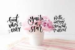 SVG Bundle - 28 Positive Vibes Hand Lettered Quote Bundle Product Image 4