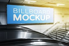 Billboards in Subway Train Station Mockups Product Image 5