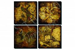 Distressed Old Maps - Vintage Digital Paper Product Image 4