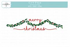 Christmas Garland - SVG DXF PNG Product Image 1