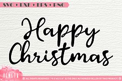 Happy Christmas | Quotes &amp; Sayings | SVG, DXF Cutting File Product Image 1