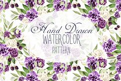 14 Hand drawn watercolor patterns Product Image 3