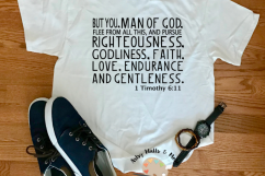 Man of God svg cut file Mens t shirt svg I Timothy 6 11 svg Product Image 1