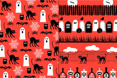 Orange &amp; Black Halloween Patterns Product Image 3