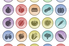 166 Food &amp; Drinks General Filled Low Poly Icons Product Image 2