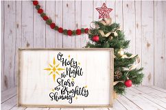 O Holy Night SVG - Christmas SVG Cut File - DXF PNG EPS JPG Product Image 3