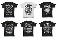 100  Vector Tshirt Designs ( B/W Concept ) Product Image 18