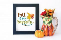 Fall is my Favorite SVG - Fall SVG Cut File - DXF EPS PNG Product Image 3
