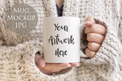 4 Mug Mockups - winter jumpers theme Product Image 5