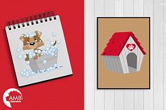 Day in a dog&#039;s life clipart, graphics, illustrations AMB-594 Product Image 4