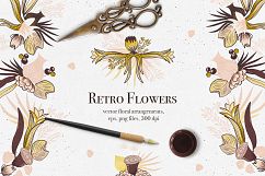 Retro Flowers Product Image 1