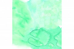 Turquoise Watercolor Clipart - Teal Watercolor Clipart Product Image 2