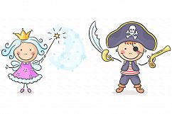 Kids playing bundle - happy kids playing different games Product Image 8