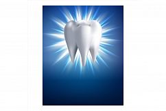 Teeth Whitening Procedure Promotion Poster Vector Product Image 1