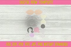 Halloween Jack Sally Inspired Hair Bow Template Bundle Set Product Image 2