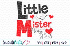 Little Mister Heart Throb - Digital Printable - Cuttable File - Digital Download - SVG EPS PNG DXF  Product Image 1