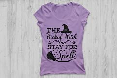 Wicked Witch Inn svg, Halloween svg, witch svg, spooky svg. Product Image 2
